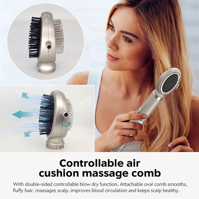 OEM Brand Hot Air Brush Styler Professional Foldable Hiar Dryer 8 in 1 Dryer Machine for Hair Multi Styler
