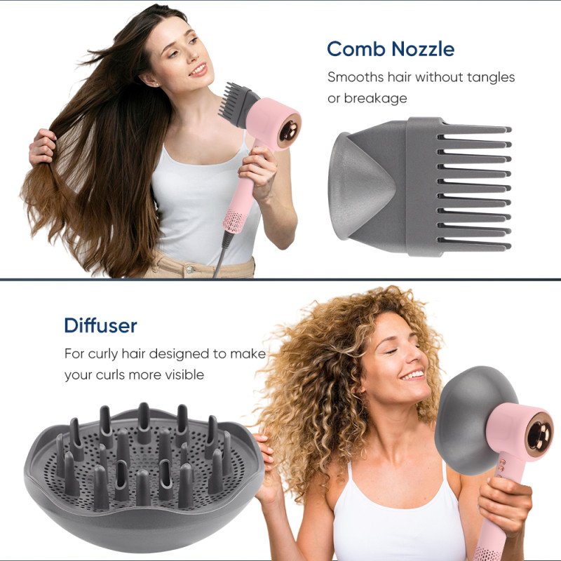 Custom Blow Dryer Salon Portable Professional Ionic Hair Dryer Straighten Hairdryer Cabello De Secadora High Speed Hair Dryer