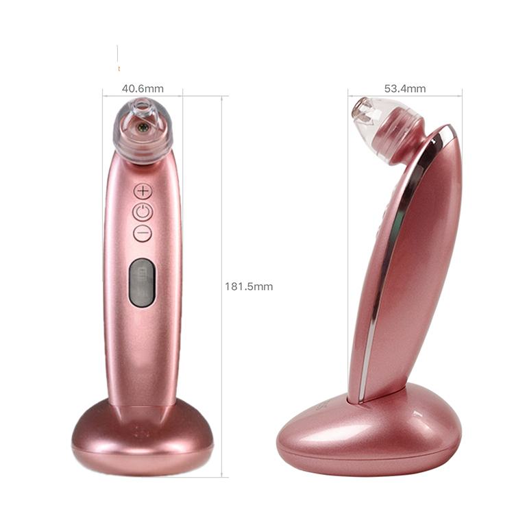 Silicone Vacuum Pore Cleaner Face Beauty Machine Acne Removal and Blackhead Extractor Kit Black Nose Remover