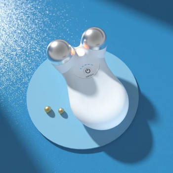 Portable Dual-Head Microcurrent Face Roller Handheld Beauty Device for Face and Neck Lifting Massager