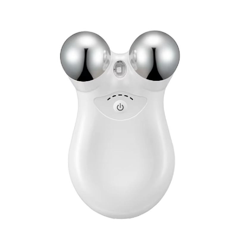 Portable Dual-Head Microcurrent Face Roller Handheld Beauty Device for Face and Neck Lifting Massager